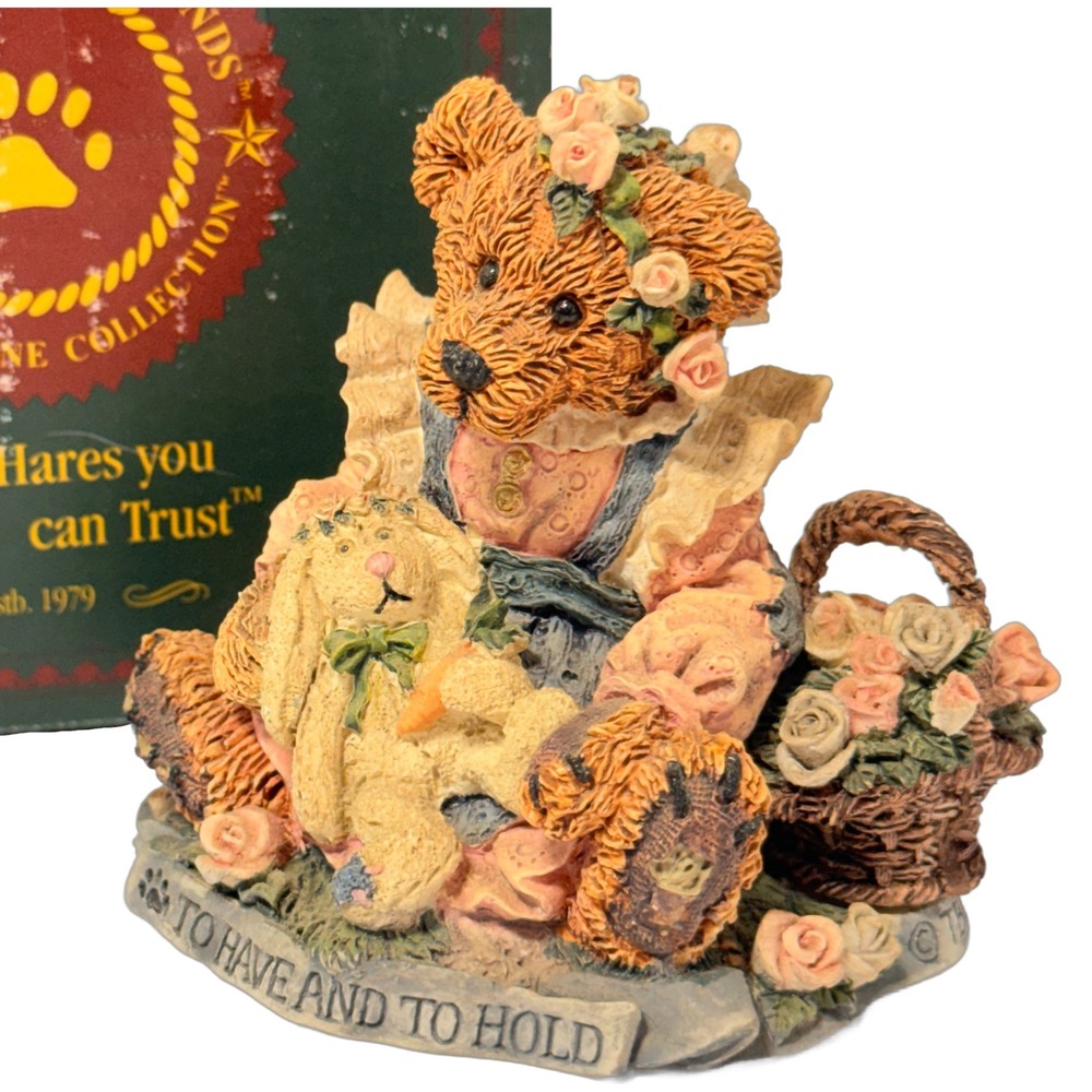 Boyds Bears and Friends To Have and to Hold Bearstone Figurine 2017 Vintage 1993